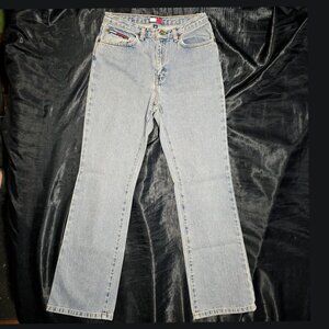 vintage 2002 Tommy Hilfiger light wash flare jeans